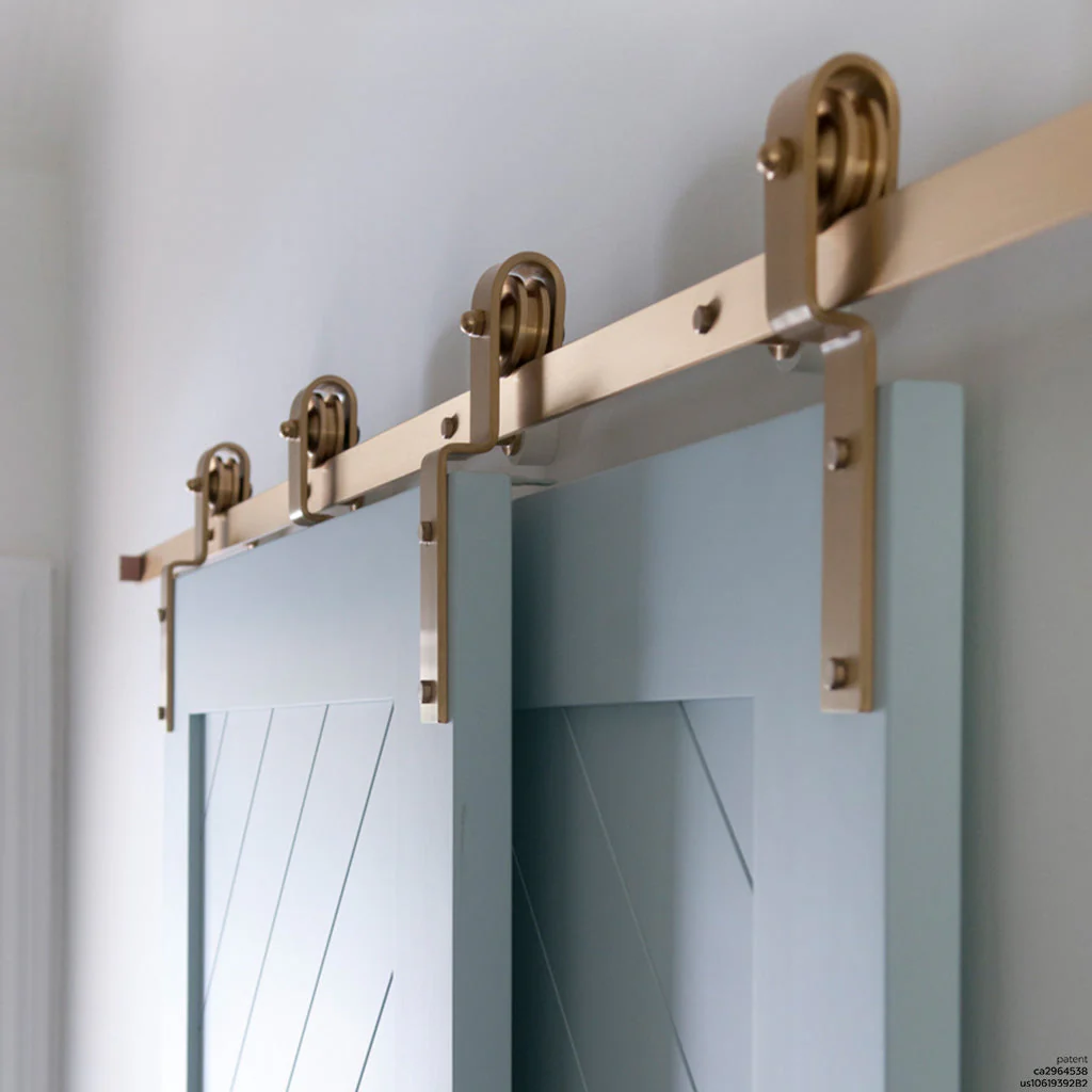Telescopic Bypass Barn Door Hardware