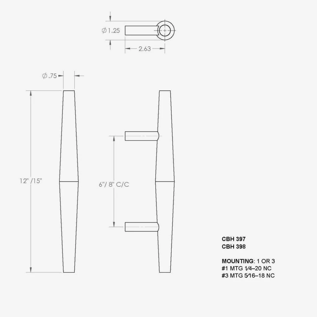 Charlie Bicone Door Pull - Image 15