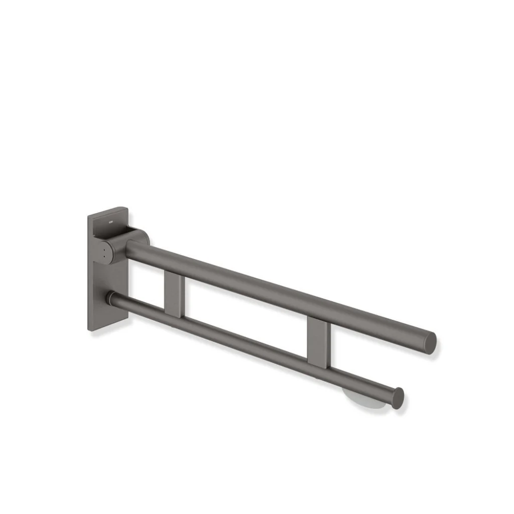 Hewi 900 Hinged Support Rail Duo With Toilet Roll Holder - Image 3