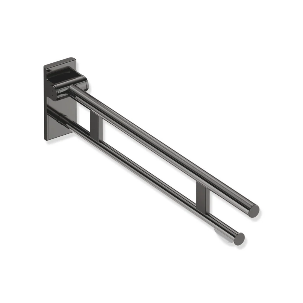 Hewi 900 Hinged Support Rail Duo With Toilet Roll Holder - Image 8