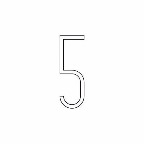 Lixht Aluminum Numbers Small - Image 12