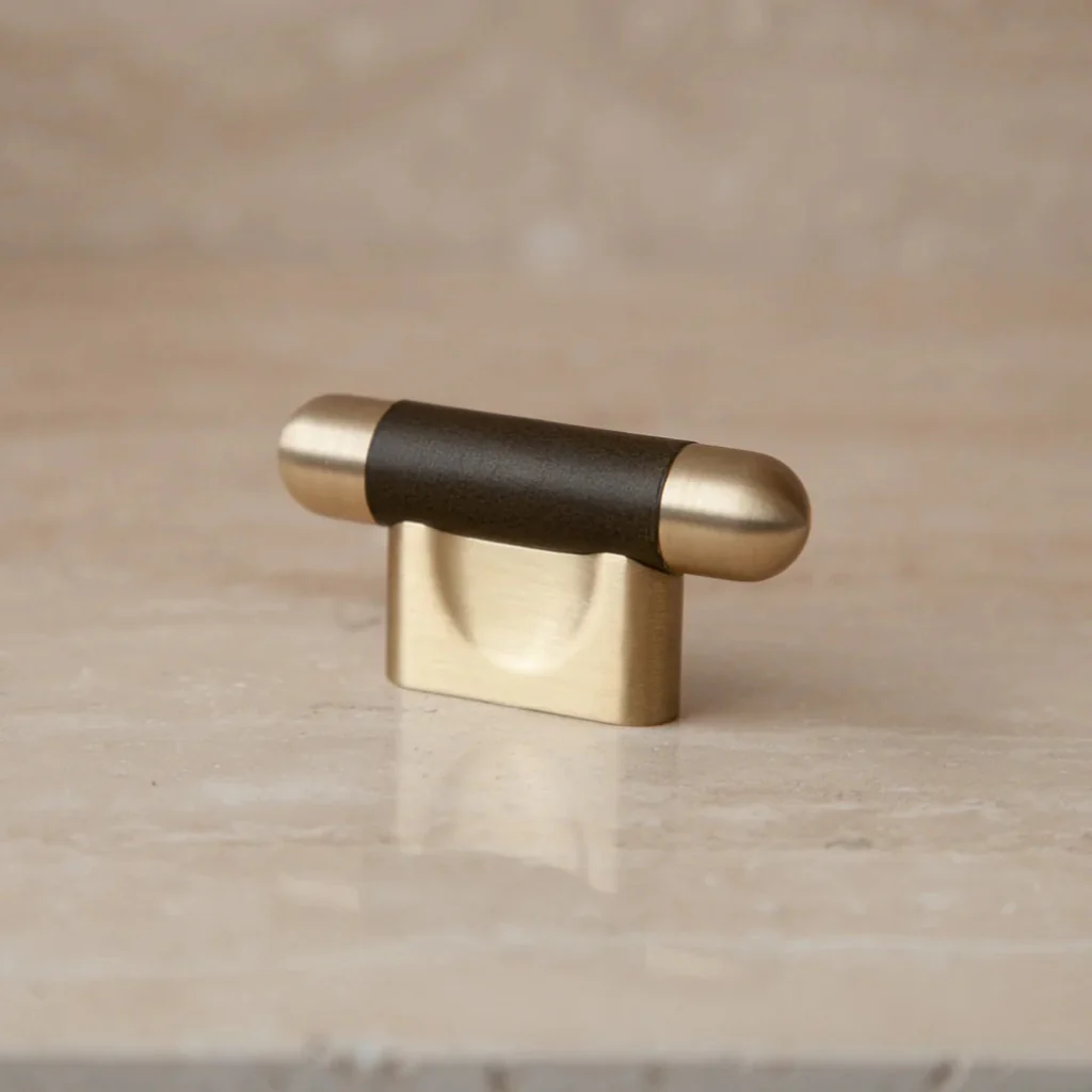 Mineral Leather Wrapped Metal Knob - Image 11