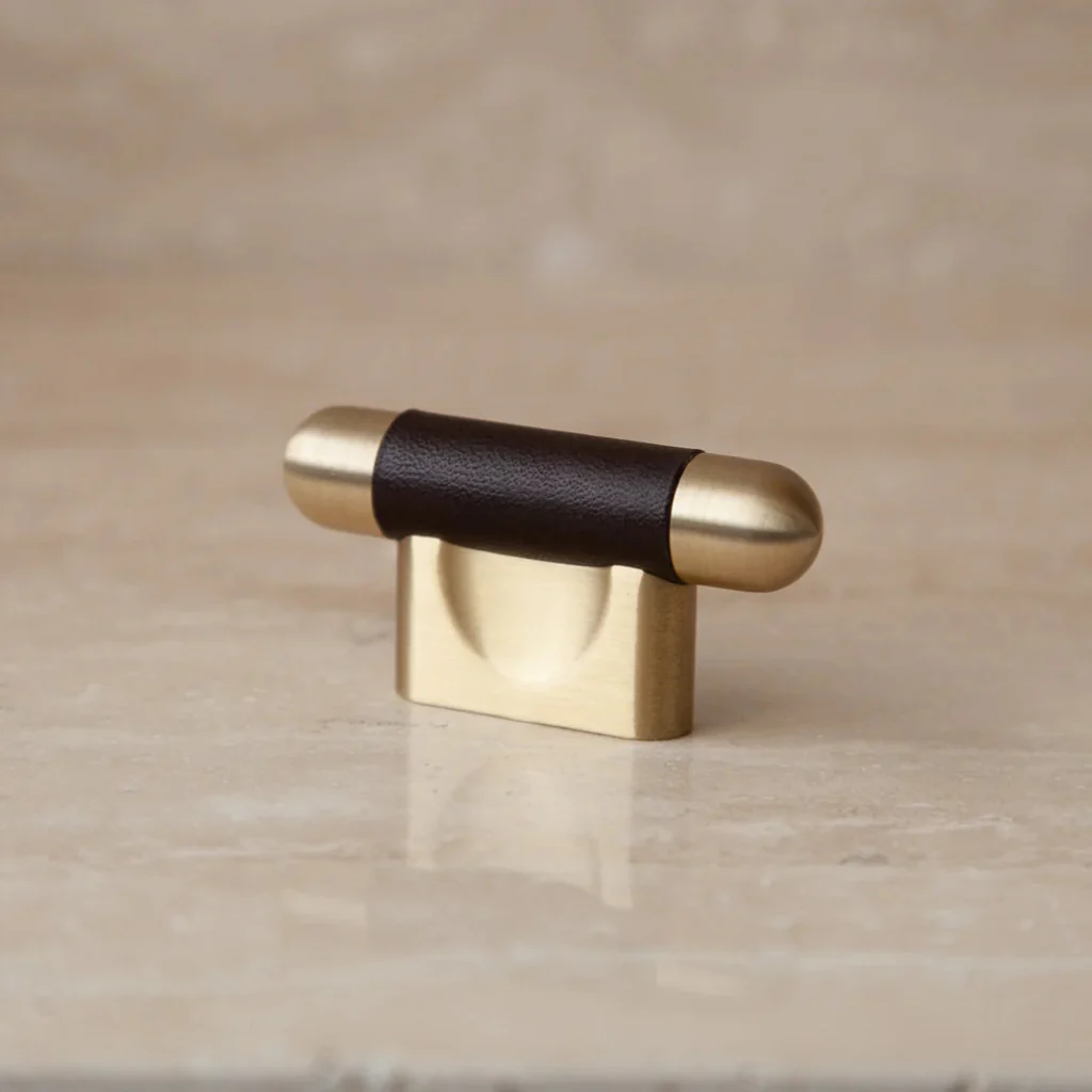 Mineral Leather Wrapped Metal Knob - Image 12