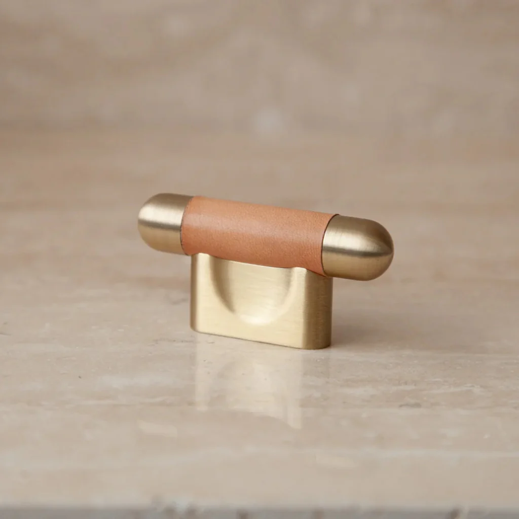 Mineral Leather Wrapped Metal Knob - Image 13