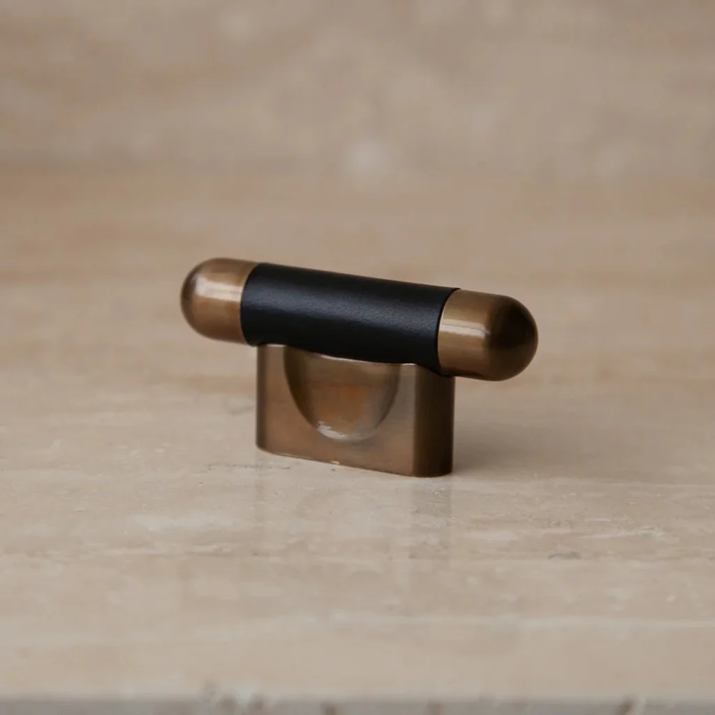 Mineral Leather Wrapped Metal Knob - Image 16
