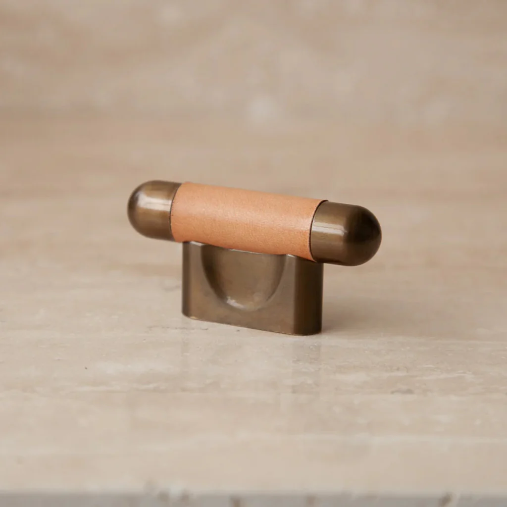 Mineral Leather Wrapped Metal Knob - Image 19