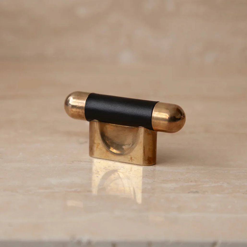 Mineral Leather Wrapped Metal Knob - Image 27