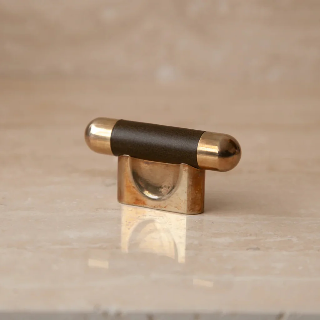 Mineral Leather Wrapped Metal Knob - Image 28
