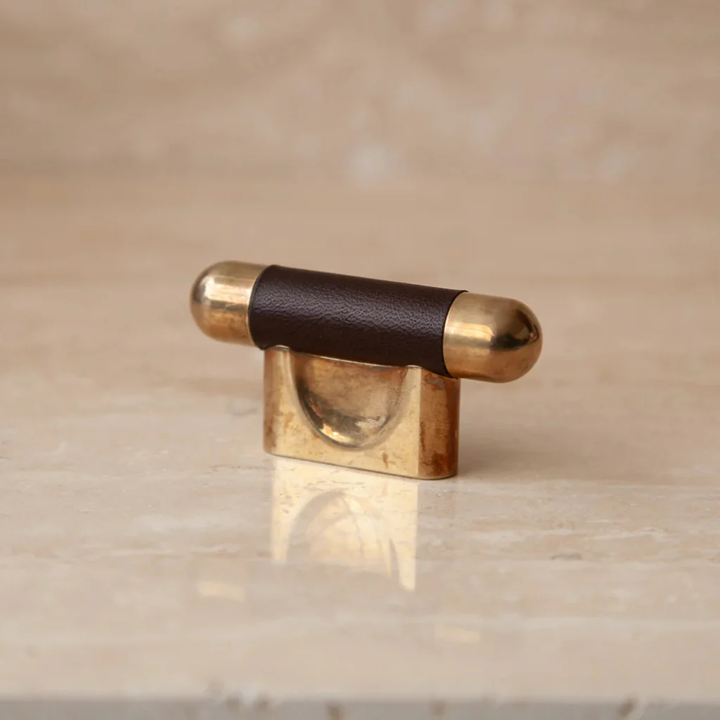 Mineral Leather Wrapped Metal Knob - Image 29