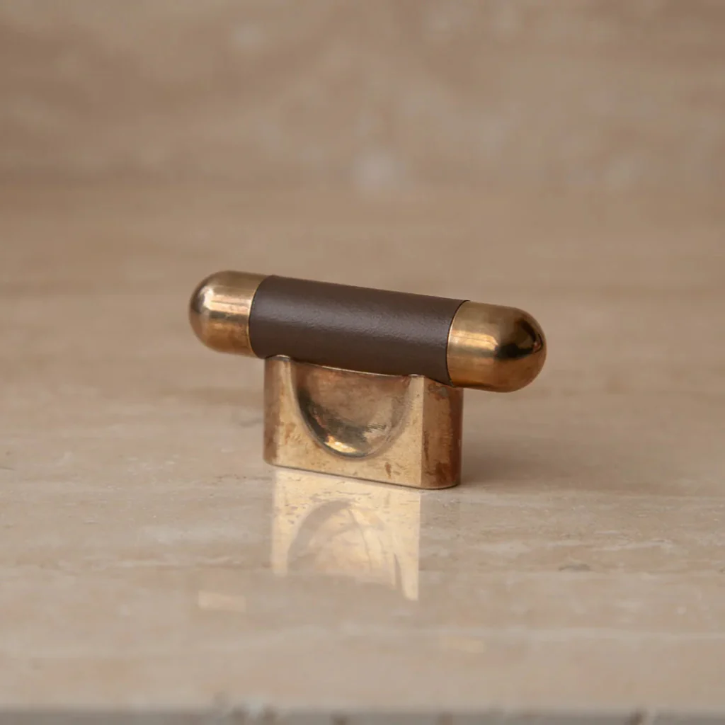 Mineral Leather Wrapped Metal Knob - Image 31