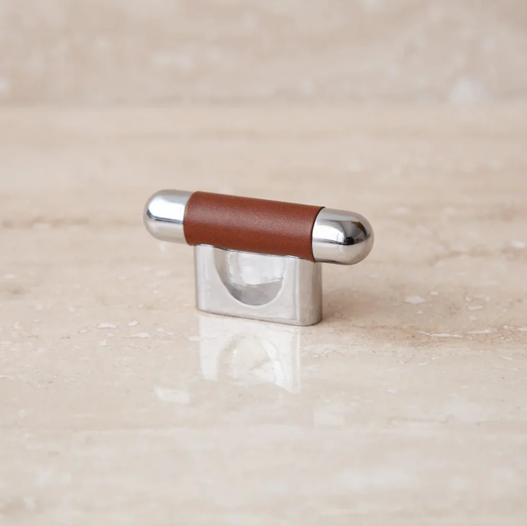 Mineral Leather Wrapped Metal Knob - Image 32