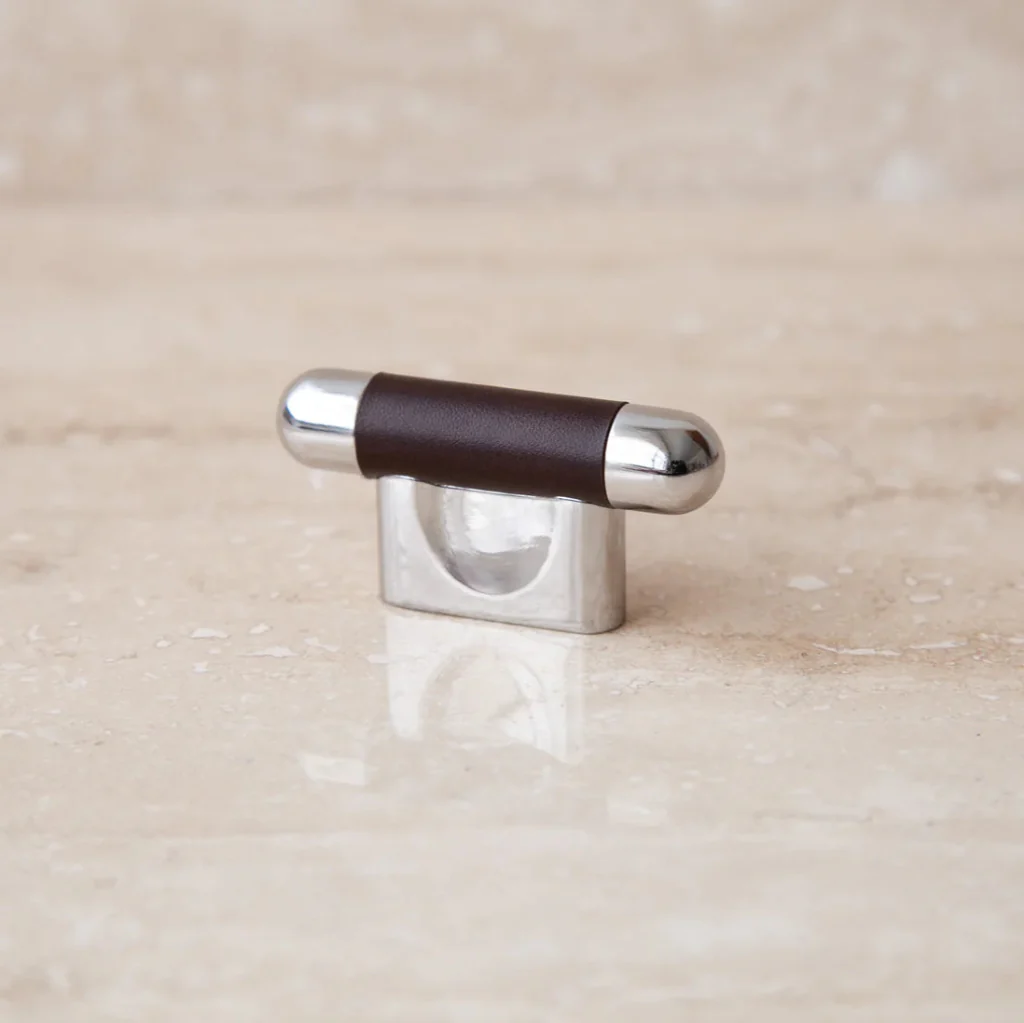 Mineral Leather Wrapped Metal Knob - Image 35