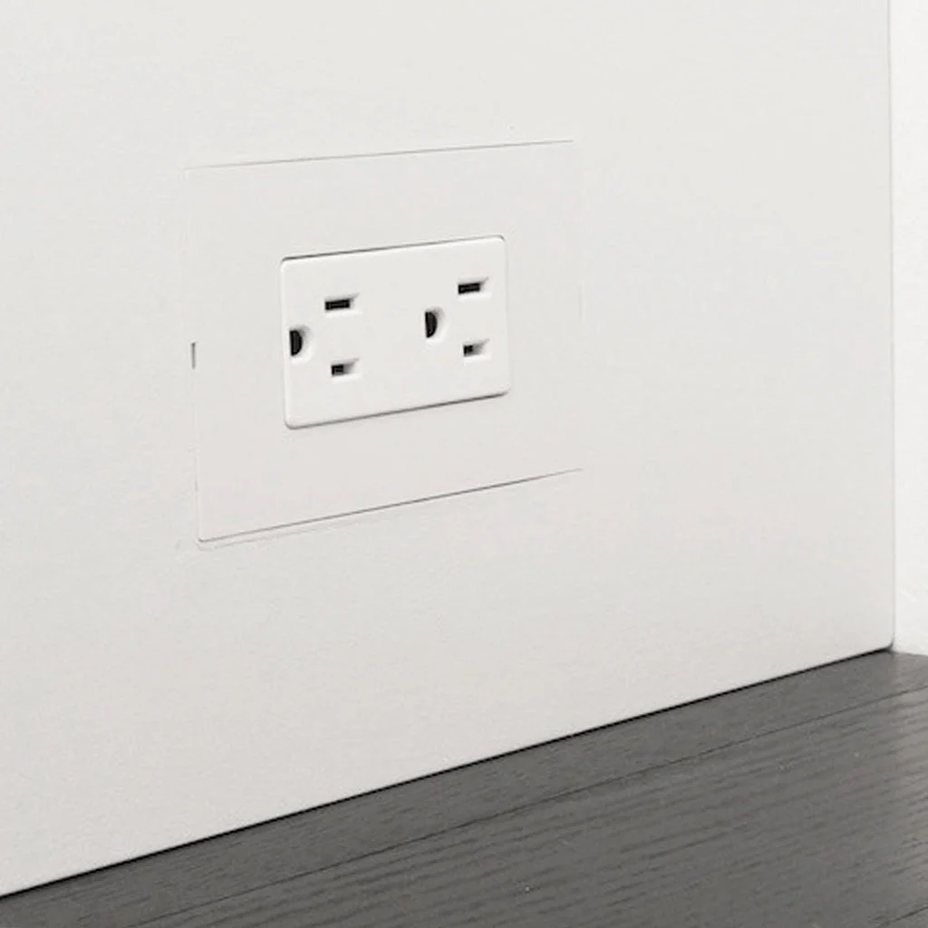 Smoothline Flush Mount Wall Plate: Router Template for Installation for Wood